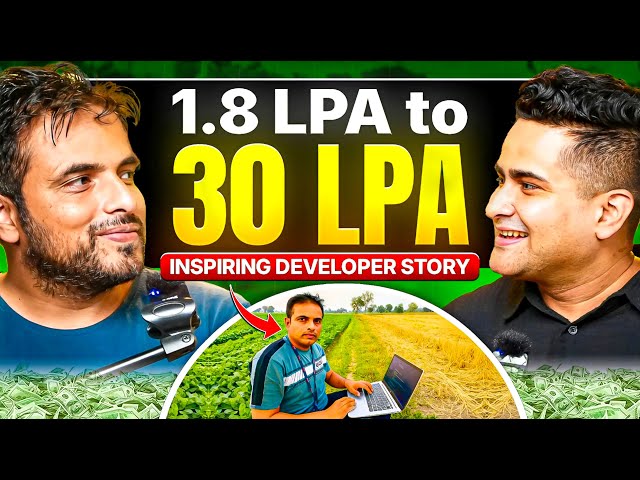 Small Village to Software Engineer! ₹1.8 LPA to ₹30+ LPA 🔥 Inspiring Web DEV Journey