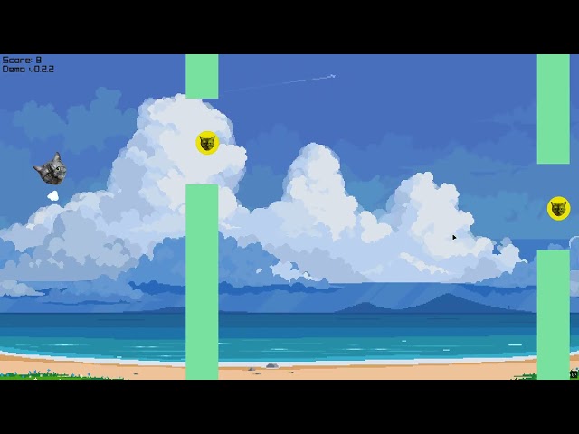 Flappy Cat: Py - Demo Gameplay Showcase #2