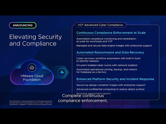 Introducing VCF Advanced Cyber Compliance