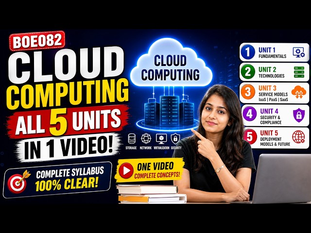 Cloud Computing Full Course One Shot 🔥 | All Units IN ONE VIDEO | BOE082