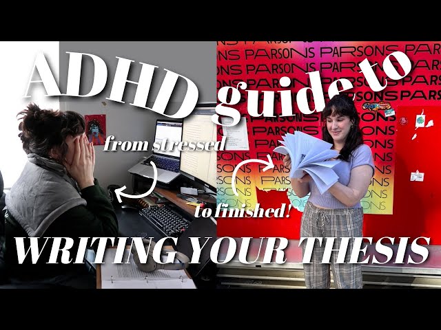 HOW TO WRITE A DISSERTATION/THESIS WITH ADHD | my systems & accommodations (dear katieHD no.2)