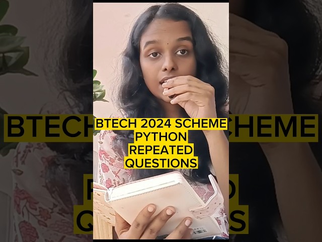 Btech 2024 scheme PYTHON QUICK RECAP #shorts #pythonprogramming #btech #shortsfeed