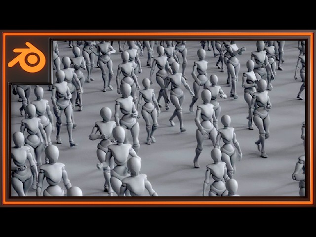 Procedural Crowds - Blender Geometry Nodes Tutorial