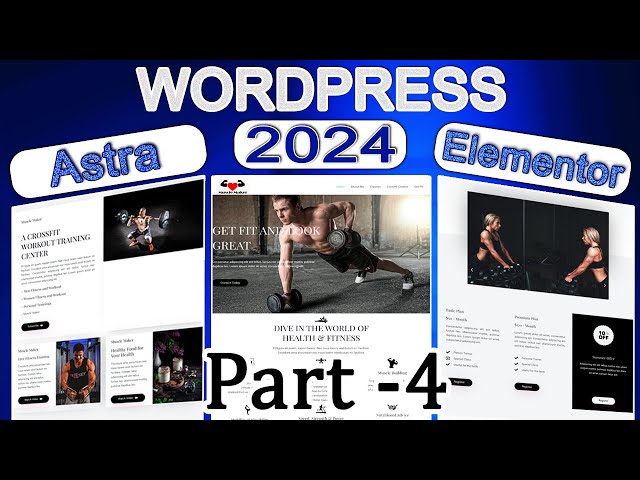 How to make FREE WordPress Website [2024 Update] Fitness Gym Website -Part 4 | WordPress & Elementor