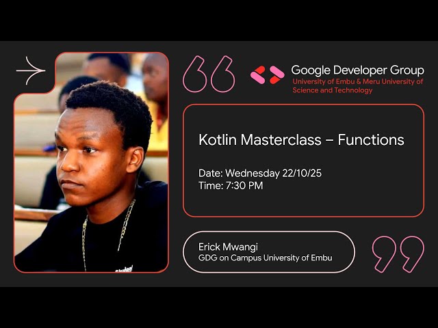 Kotlin Masterclass: Functions
