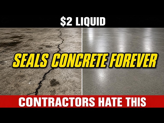 $2 Liquid SEALS Any Concrete Crack FOREVER. No Contractor. INDUSTRY BURIED THIS!