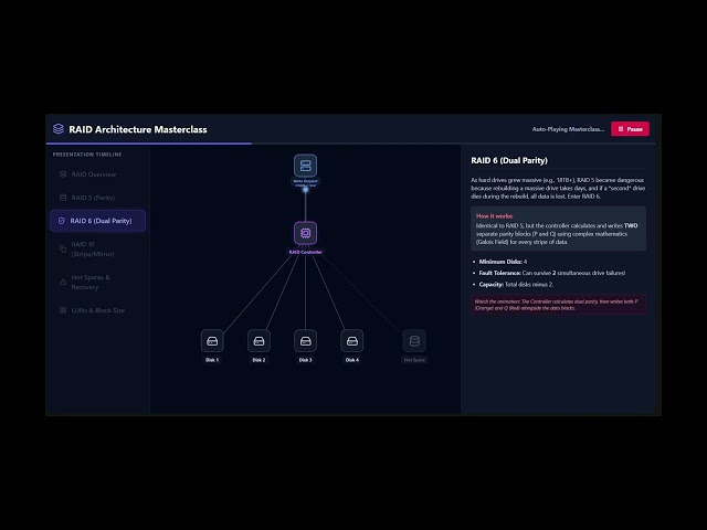 Inside a RAID Controller: RAID 5, 6, & 10 Fully Animated