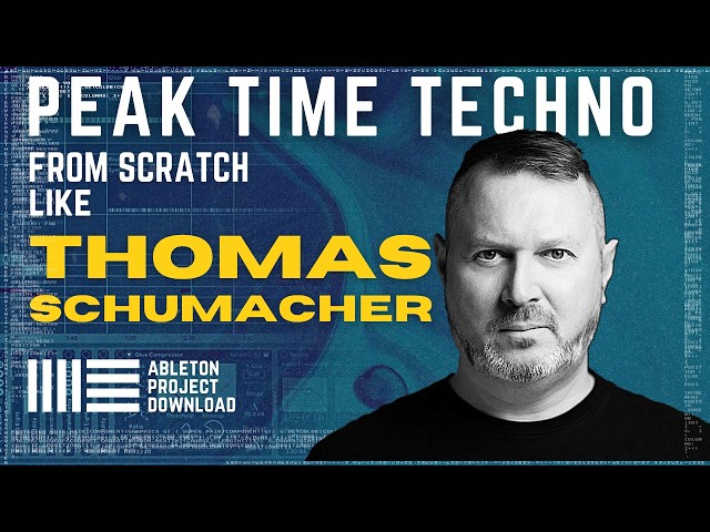 Thomas Schumacher Ableton Tutorial Techno Track remake from Scratch ( Ableton Live project )