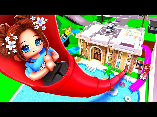 We Built A WATERPARK Inside OUR HOUSE.. (Brookhaven)
