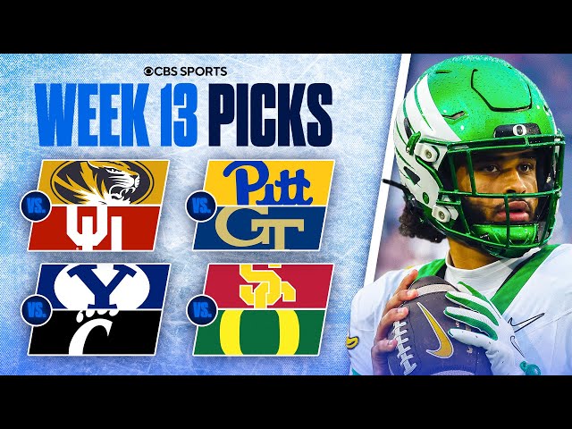 Picks for EVERY Top 25 game in College Football [Full Week 13 Predictions]