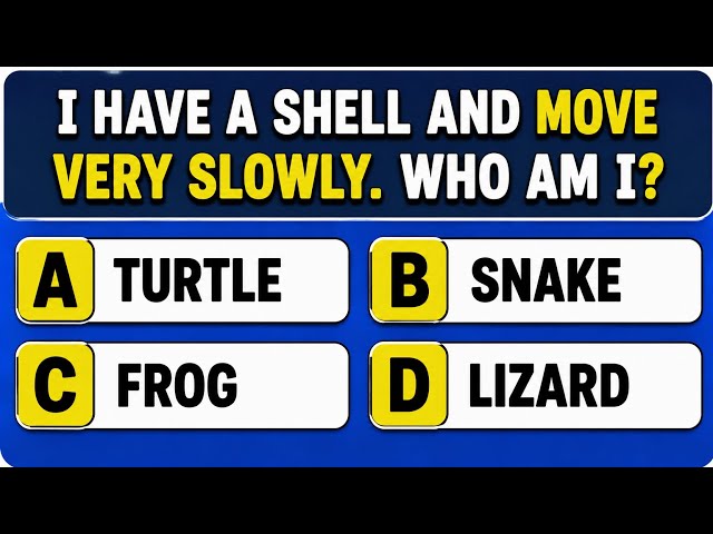 I Have a Shell & Move Very Slowly!  | Can You Guess Who I Am? | Animal Quiz