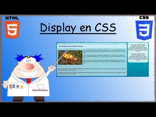 HTML5 / CSS3 - 16 - Display en CSS