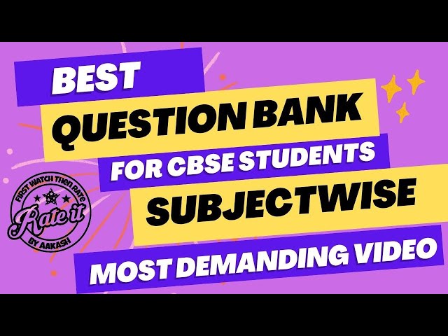 Best Question Bank For CBSE Class 12 Students | Which Question Bank is Best For CBSE Class 12