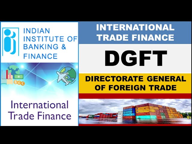 Chapter 13 - DGFT (Directorate General of Foreign Trade)