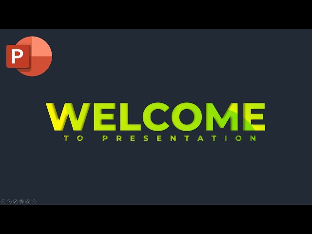 Best Welcome Slide Design in PowerPoint | Create a Stunning Welcome Slide