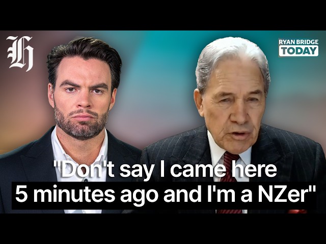 "Don't say I came here 5 minutes ago and I'm a NZer": Winston Peters on migrants | Ryan Bridge TODAY