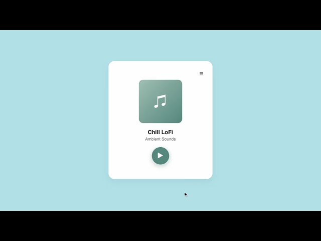 How To Create Music Player With HTML & CSS
