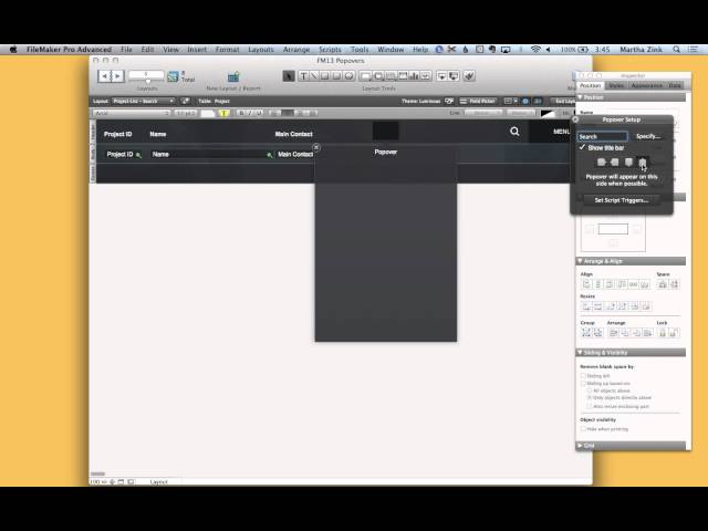 FileMaker Tip: Using Popover Buttons with Icons/Graphics and Adding Search Capability