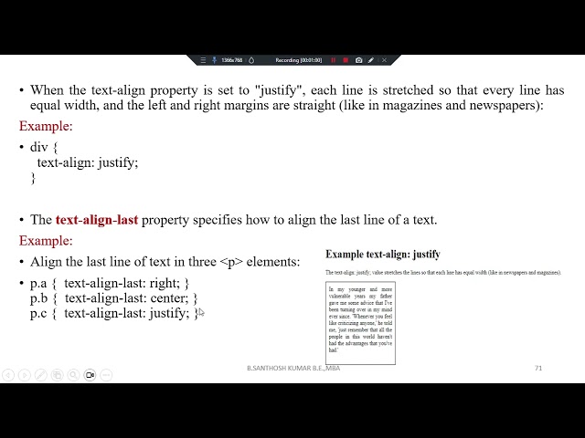 CSS Text Alignment | Left, Right, Center & Justify | CSS Tutorial