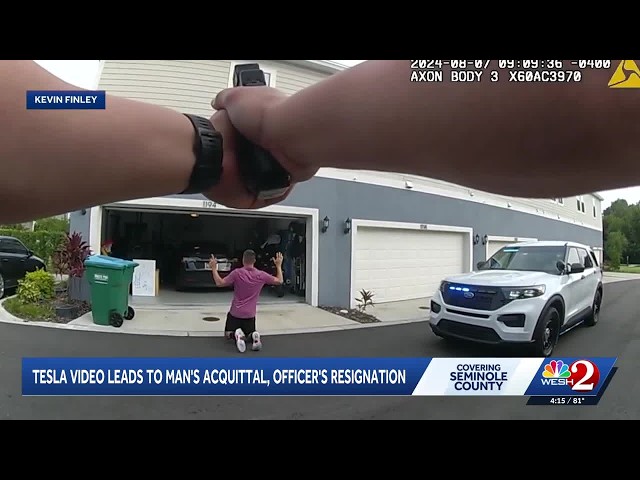 Central Florida man's Tesla video leads to acquittal, police officer's resignation