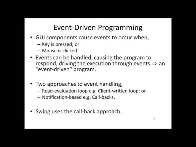Event Handling Part 1: Introduction