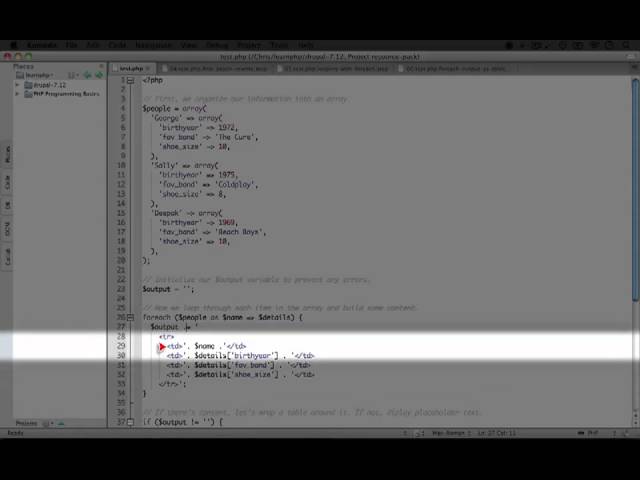 34. How to use a foreach loop to generate an HTML table from an array (a Drupal how-to)