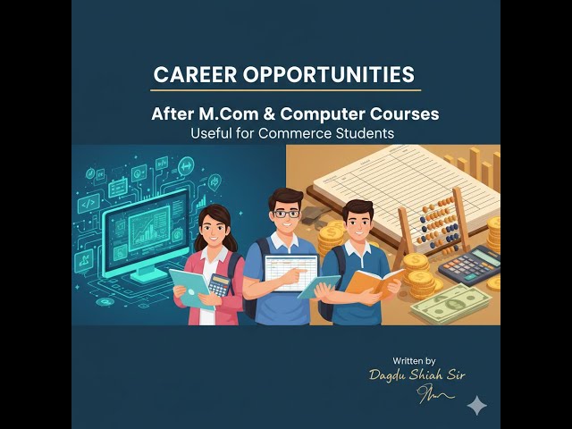  Mcom & Important Computer Courses for All Commerce Students  #career  #commerce #skills 
