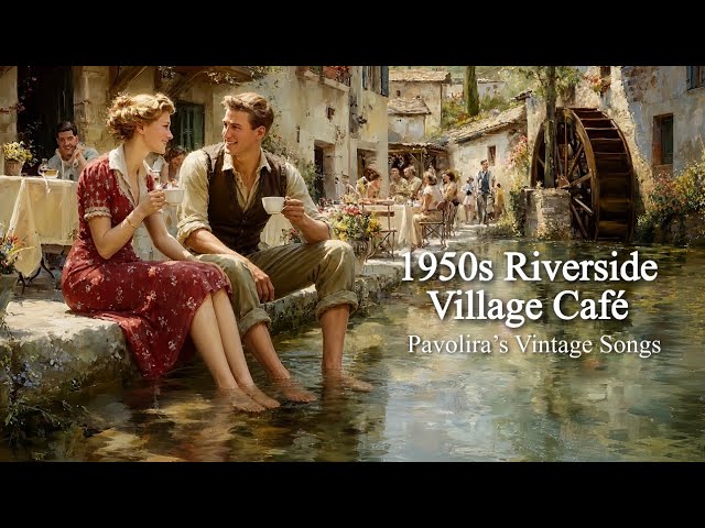 Café de Pueblo junto al Río en Primavera de los Años 50 | Pavolira’s Vintage Songs