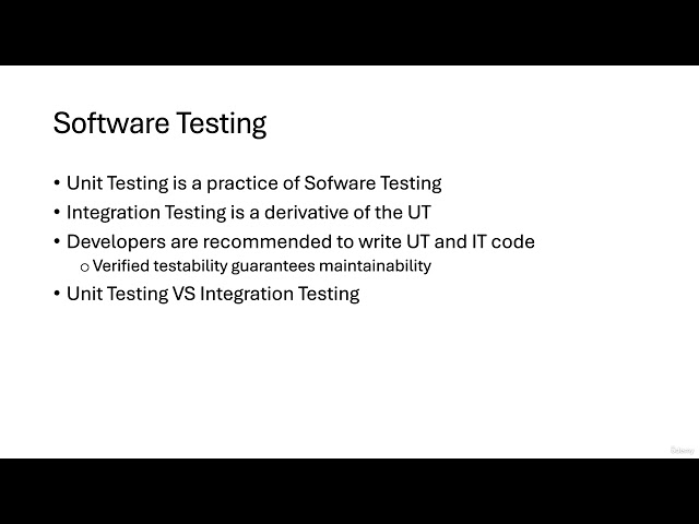 2.1. Exercises in Unit Testing for Java Developers - Software Testing for Developers