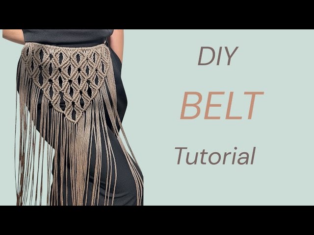 DIY Belt Macrame Tutorial Step-by-Step | Припинда Пояс Макраме