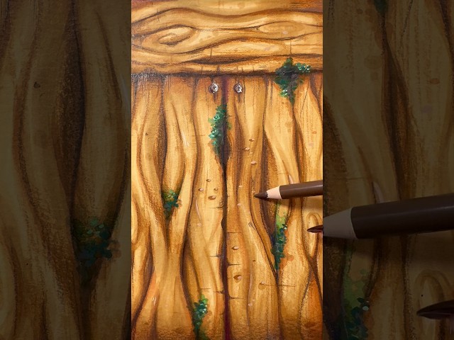 I'll teach you how to PAINT 🪵 WOOD 🪵 🔥😱 (Step by Step) #tutorial #drawing