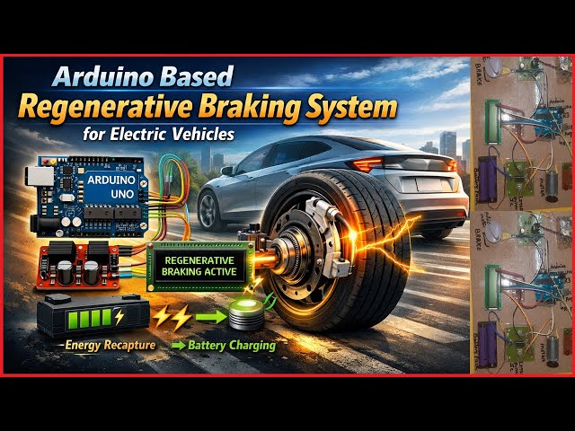 Regenerative Breaking Simulation Using Arduino for Electric Vehicles#diy #viral #electronic #science