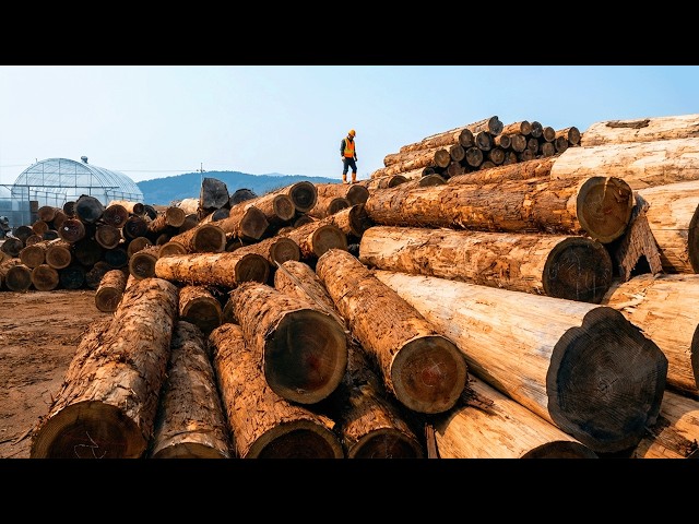 This Sawmill Processes Tens of Tons of Logs Into High-Quality Construction Timber