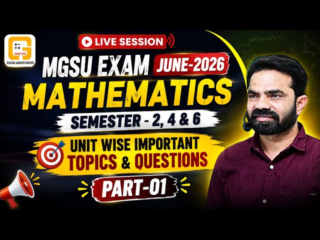 SEMESTER-2, 4 & 6 / EXAM -2026/ IMPORTANT QUESTIONS /MATHS/ BY- JANGIR SIR