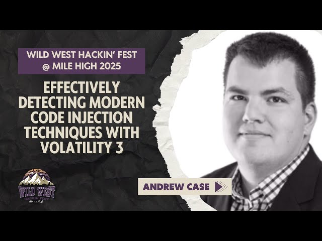 Effectively Detecting Modern Code Injection Techniques with Volatility 3 | Andrew Case
