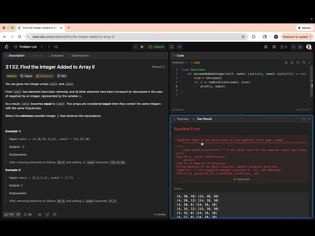 Find The Integer Added to Array II