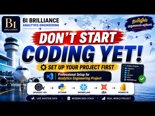 🚀 Analytics Engineering Setup | VS Code Project Structure + Best Practices