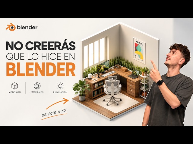 Tutorial completo: modela un setup en Blender