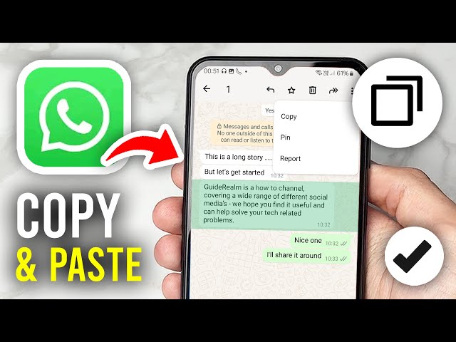 How To Copy & Paste On WhatsApp Android - Full Guide
