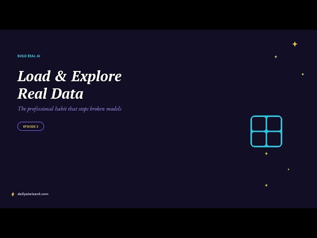 Build Real AI - Every Bad Model Starts With Data Nobody Opened