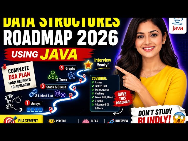 Data Structures Roadmap 2026 in Tamil | Complete DSA using Java | Beginner to Placement Ready