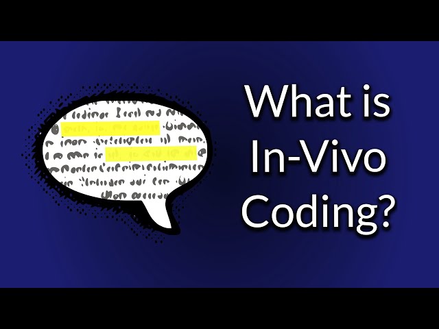 What is In-Vivo coding in qualitative analysis?