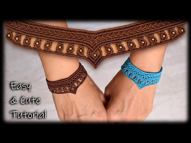 Macrame Bracelet | Step by Step Tutorial | Easy and cute tutorial