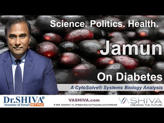 Dr.SHIVA® : Jamun Fruit on Diabetes @CytoSolve® Systems Analysis