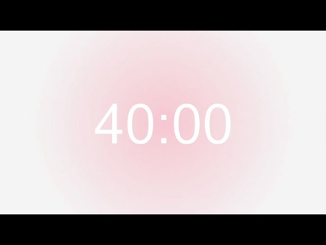 pink aura 40 minute timer (countdown)