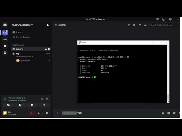 CLYDE DDOS TOOL DESTROYS DISCORD CALL (CHEAPEST C2/BOTNET/API)