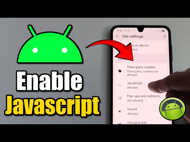 How To Enable Javascript On Android!