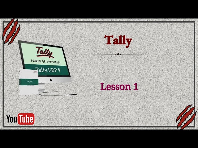 How to Learn Tally tamil / Lesson 1