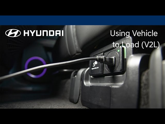 Using Vehicle to Load (V2L) | Hyundai