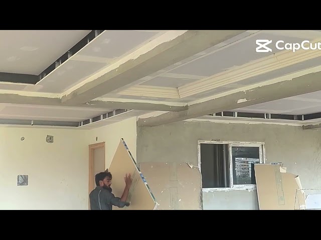 Ceiling Work Satisfying Video 😍 #ShortsModern Hall Ceiling Design Ideas ❤️#shorts #viral #bhakti 